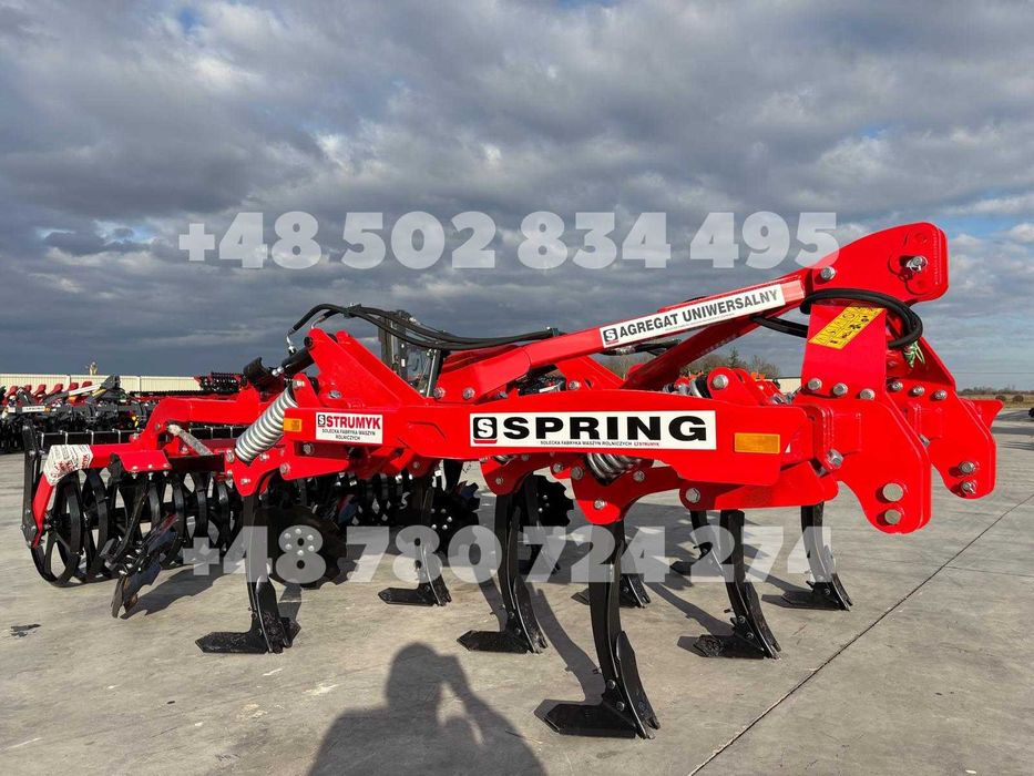 bezorkowy AGREGAT podorywkowo-orkowy/GRUBER/SPRING brona STRUMYK