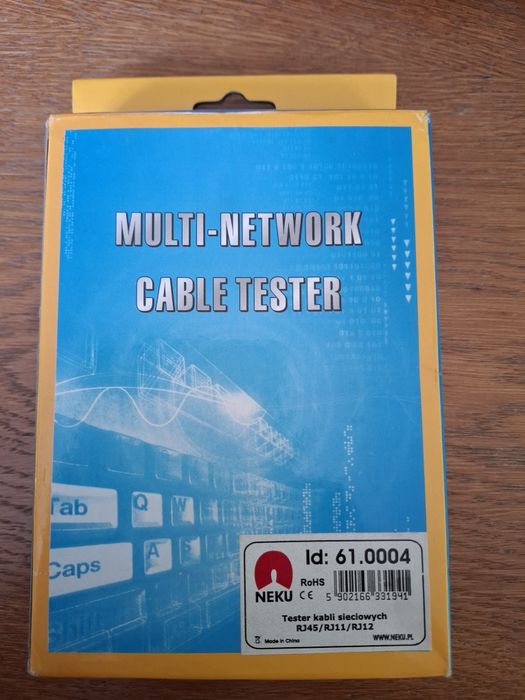 5| Tester kabli sieciowych | RJ-11 | RJ-12 | RJ-45 | Bateria 9V |