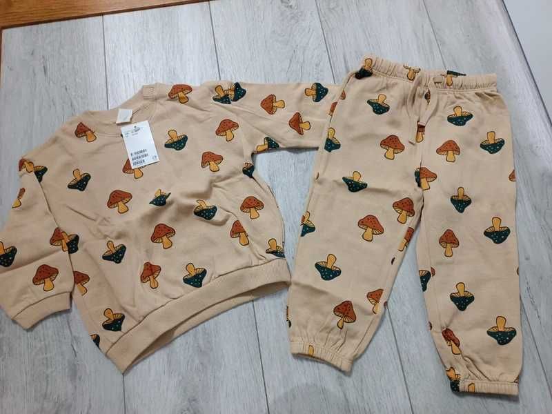 Nowy komplet bluza spodnie dresowe dresy 92 H&M