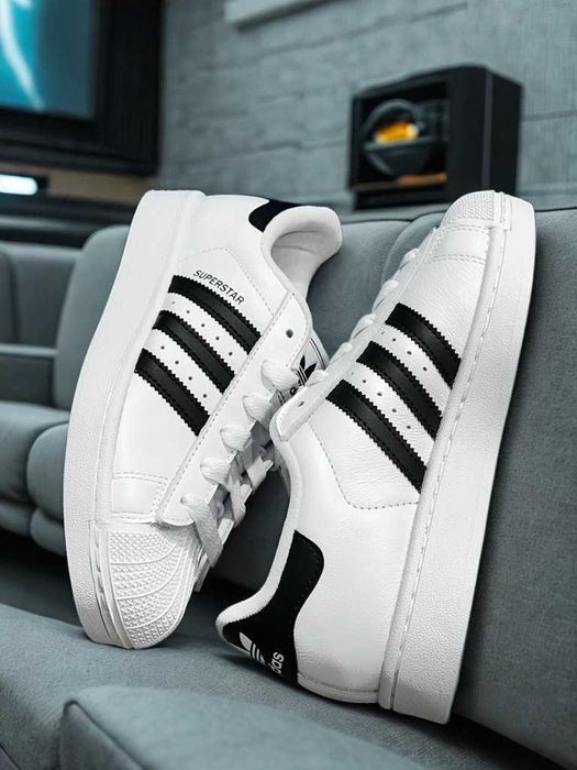 Oryginalne męskie buty adidas•Superstar XLG White R.39