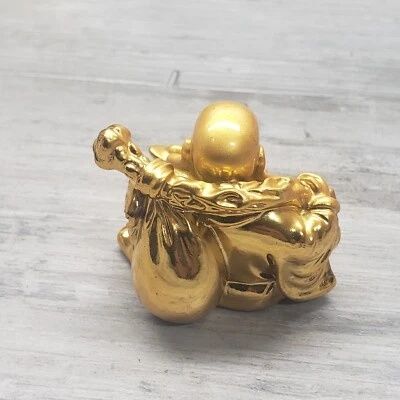 3 Budas "Quifu" em metal dourado, Peças muito especiais
