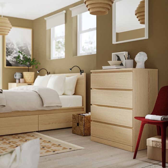 Cama Malm em Carvalho / ikea