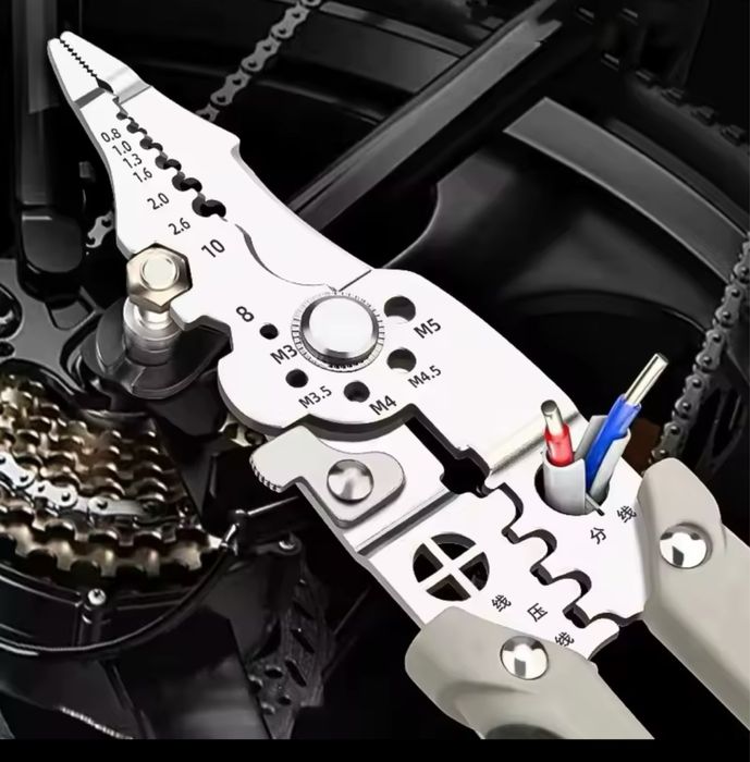 Складной инструмент для зачистки проводов,