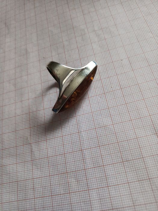 Pierścionek Bursztyn Vintage