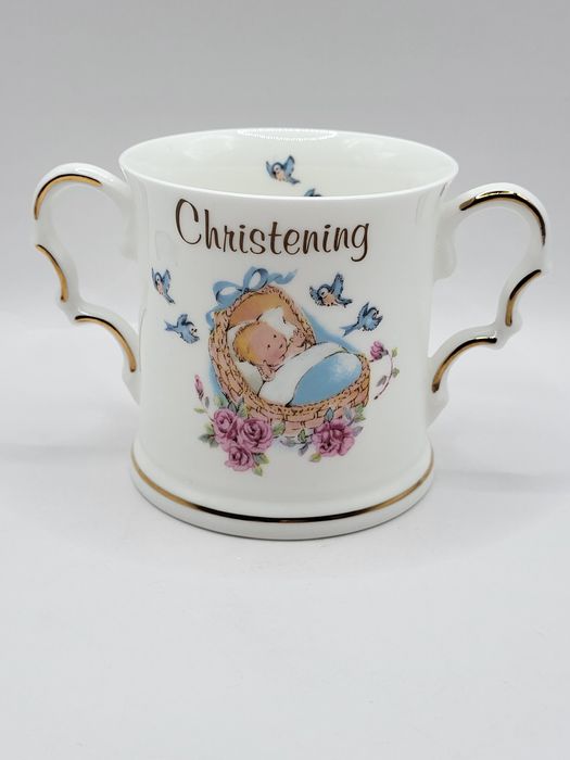 Porcelanowy kubek dwuuchwytowy Polly Anna