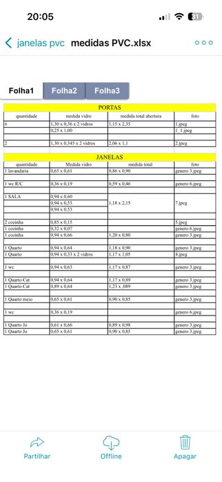 VENDO portas janelas caixilharia PVC completa