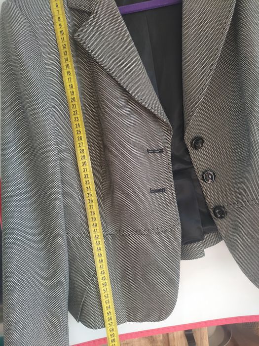 Żakiet krótki 44 pepitka