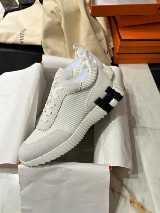 Sneakersy hermes bouncing white