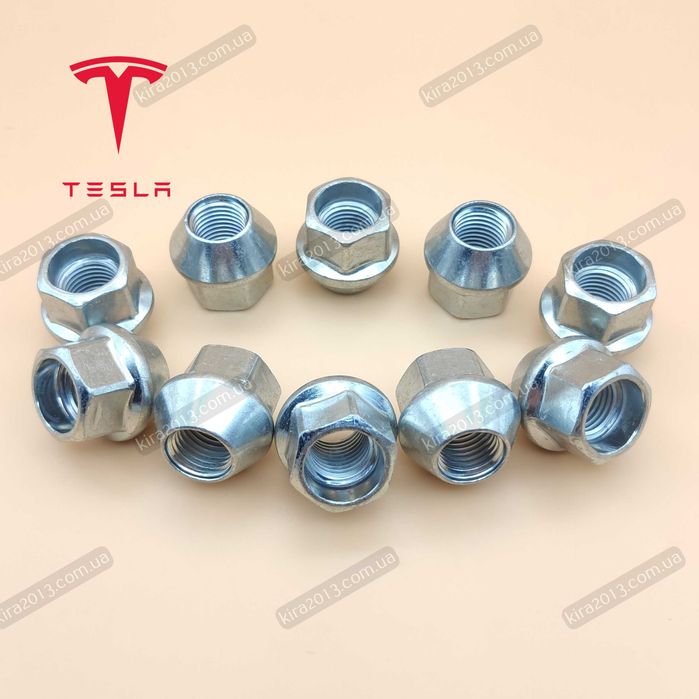 Гайки секретки Тесла M14x1.5 конус высота 25мм ключ 21мм Tesla 3