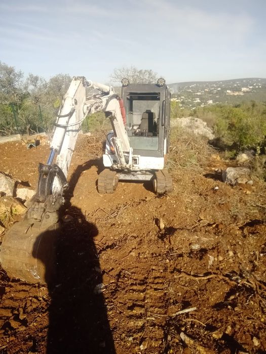 Faço jardins e limpezas de terrenos serviços d minigiratoria e tractor