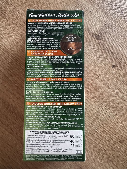 Farba do włosów Garnier 6.41 Złoty Bursztyn