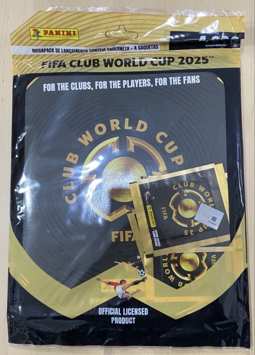 Caderneta + 4 Saquetas Fifa Mundial de Clubes 2025 Panini World Cup