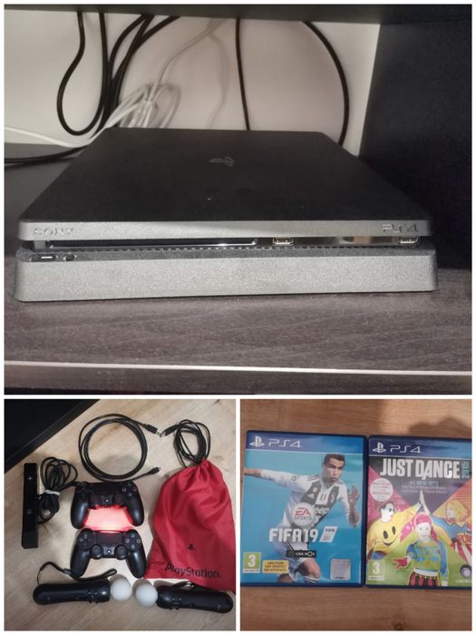 Ps4 Slim 1TB +Acessórios + 2 Jogos