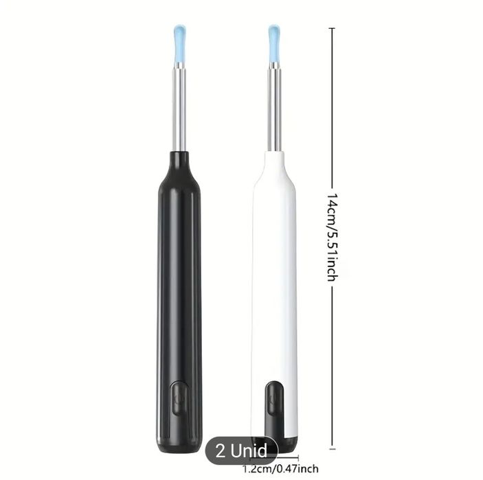 Kit de Remoção de Cera de Ouvido, Conjunto de 8 Peças com Câmera