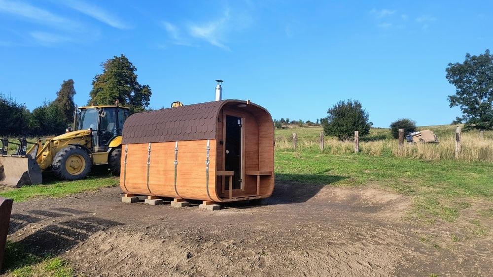 Sauna QUADRO 3,35m Przedsionek taras