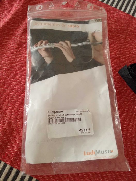 Estante de marcha (braço) flauta transversal