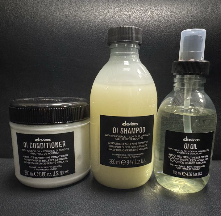 Davines oi szampon280ml+odzywka250ml+olejek135ml