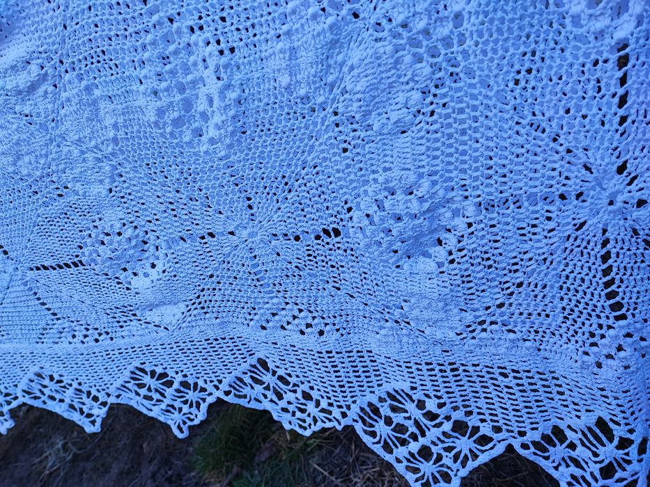 Скатертина, покривало, простирадло ручна робота крючок котон