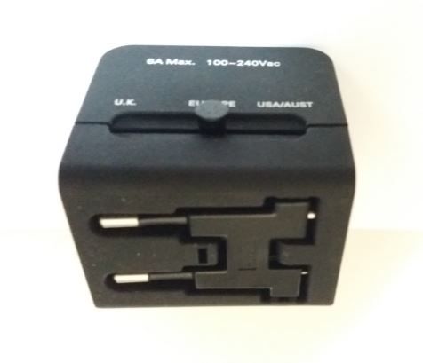 Compact Plug Adapter – Europe / USA / UK64586356662019124