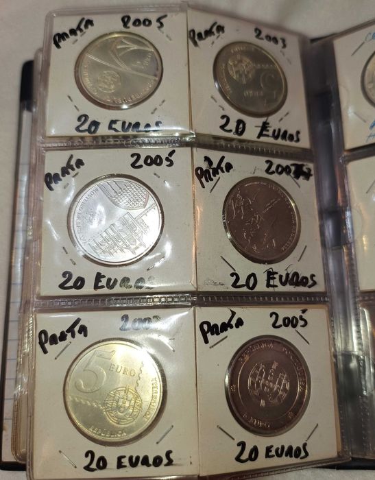 Moedas de Euro Prata