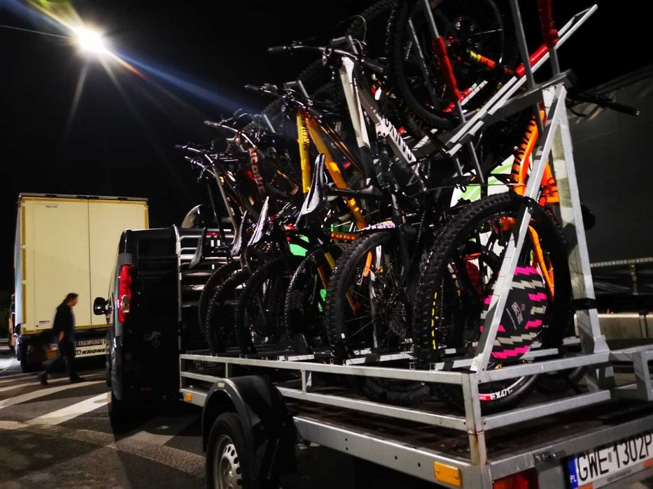 Przyczepa rowerowa 14 szt, transport rowerów, bagażnik rowerowy