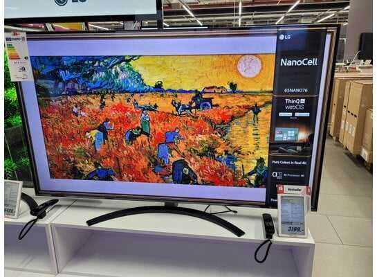 TV LG 65NANO766QA Smart TV, 4K Ultra, Wi-Fi, WebOs, nowy/dostawa