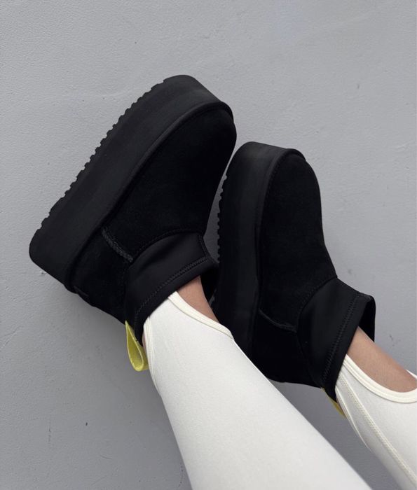 36-41 р угги Ugg mini dipper platform boots black