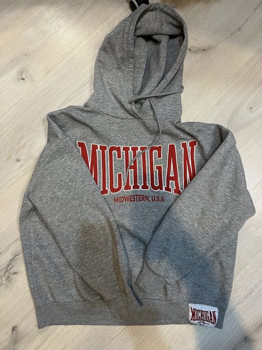 Стильне сіре худі "Michigan"