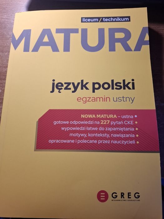 Greg omówienie pytań ustnych z języka polskiego