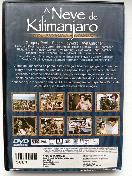 DVD a neve do Kilimanjaro