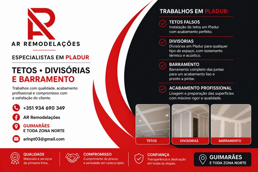 Pladur Tectos Falsos Divisórias