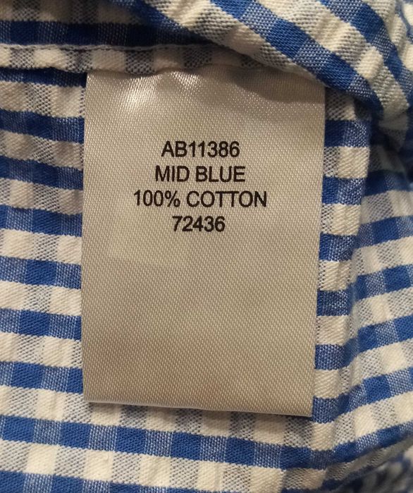 Hr) COTTON męska koszula krótki rękaw Roz.XL