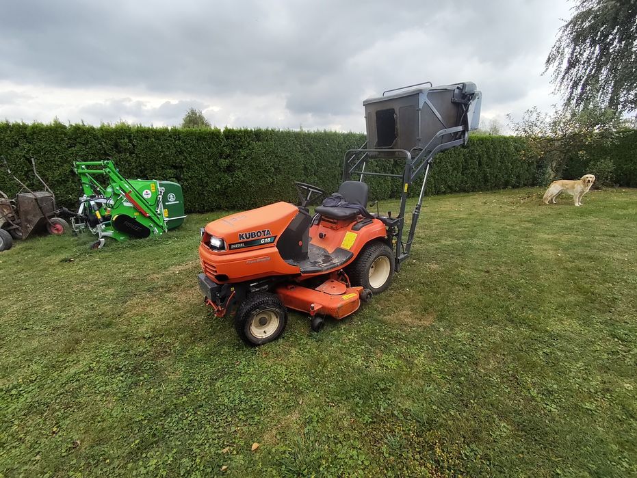 Traktorek Kubota g18 wysoki wysyp