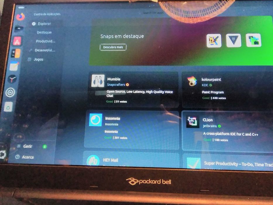 Laptop com Linux, fácil, actual e seguro