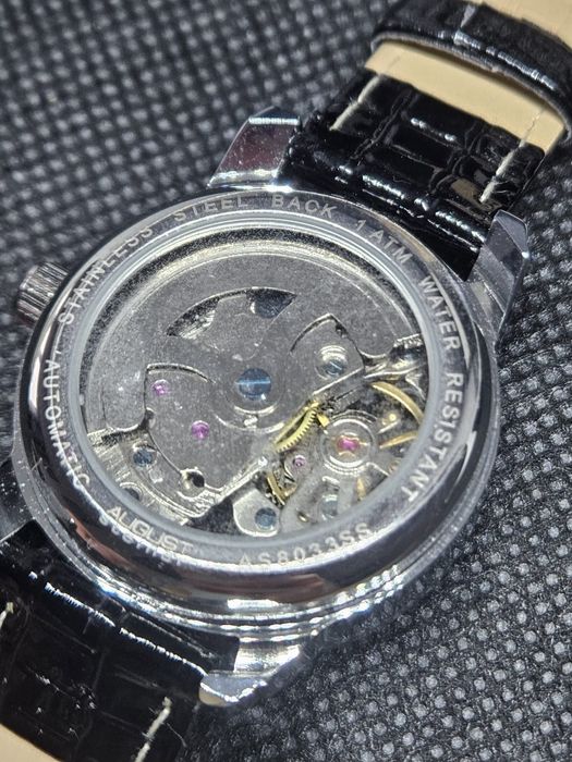 Nowy automatyczny zegarek August Steiner Skeleton AS8033 + pudełko