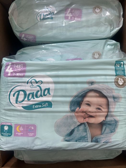 Pieluchy dla dziecka pampersy dada rozmiar 2 3 4 6