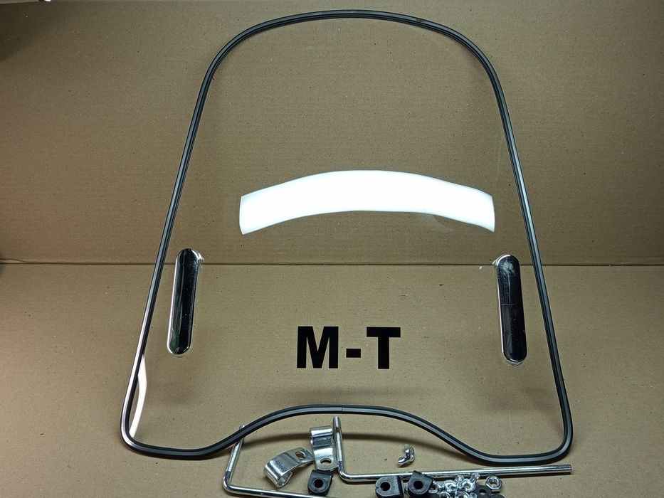 Скло вітрове, на мопед/ скутер/мото 45,5х42см (2,0мм)