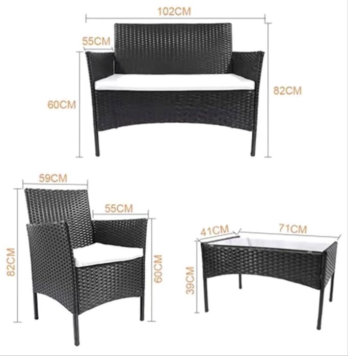 Zestaw ratanowy NOWY