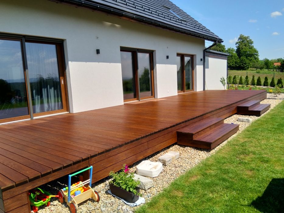 Zadaszenie tarasu pergole zabudowa tarasu