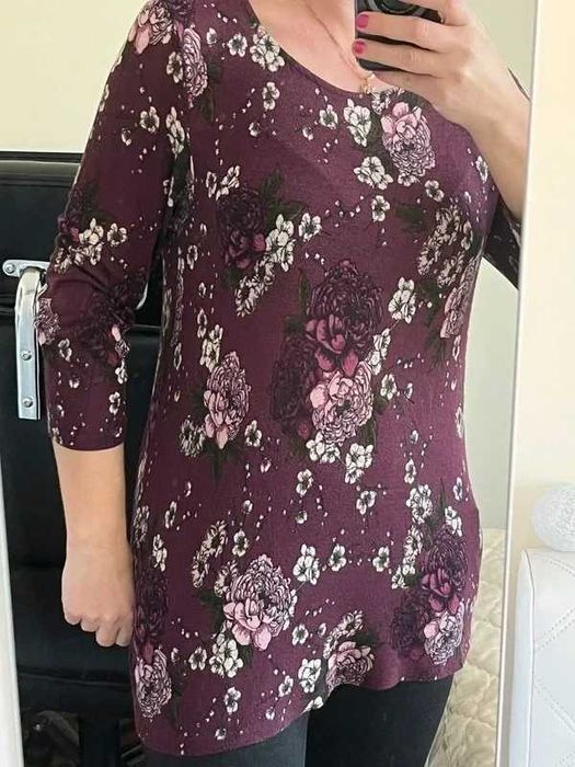 Tunika   bluzka w kwiaty