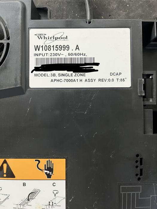 Vidro placa indução Whirlpool