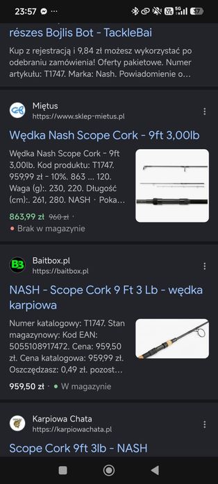 Nash scope cork 9ft 3lb