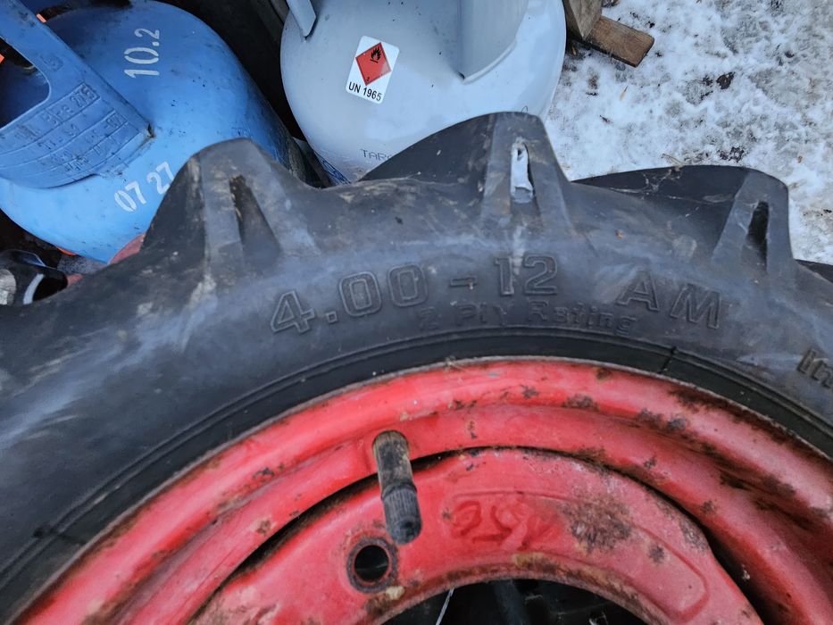 Opona felga koło r12 continental  grebogryzarka traktorek kosiarka sam