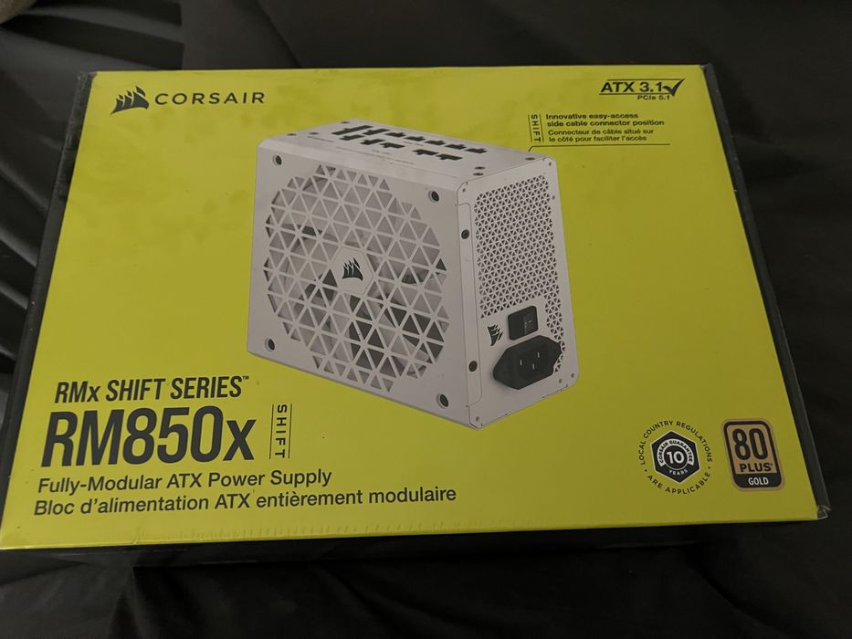 Fonte Corsair RM850x Shift Series – 850W, NOVA e FULL MODULAR