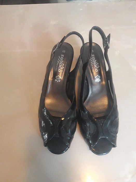 OKAZJA!!! Wloskie eleganckie czarne pantofle