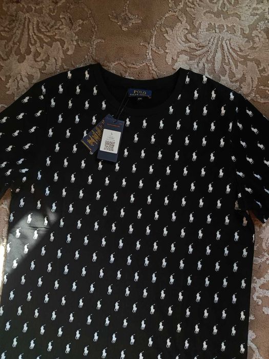 T-shirt bawełniany Polo Ralph Lauren - monogram XXL