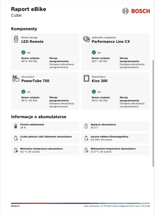 Raty 0%, 12m-cy gwar. CUBE (XL) STEREO 160 TM 750Wh, 780km, 27,5"[424]