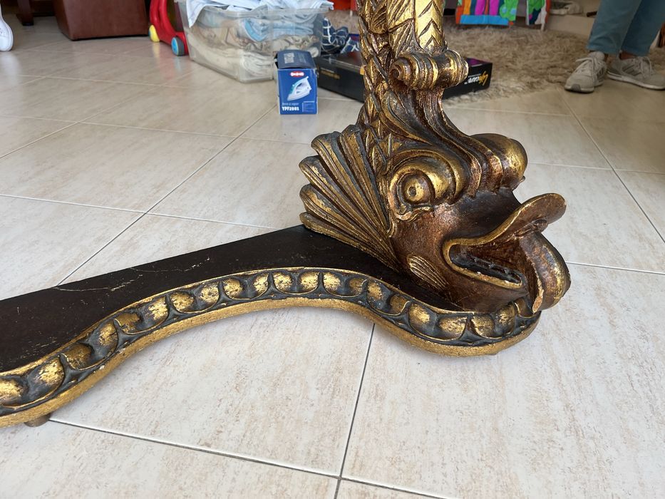 Movel de entrada Vintage Oriental com granito rosa