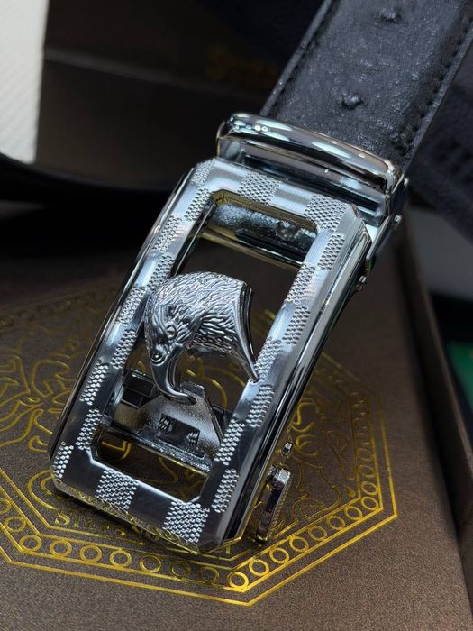 Ремень Stefano Ricci мужской из кожи страуса