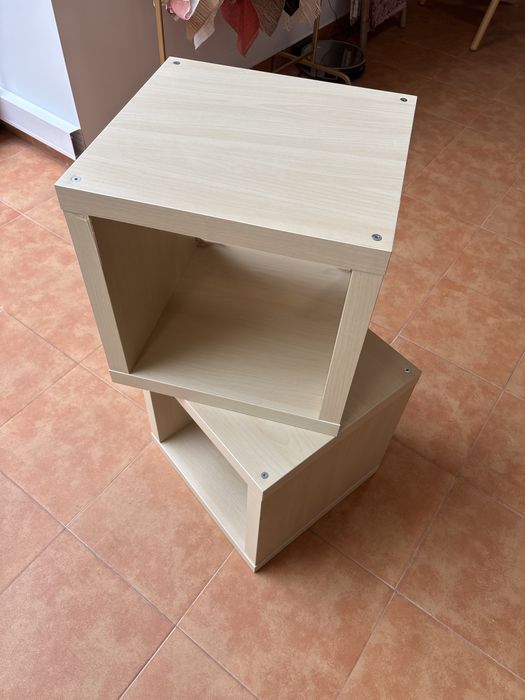 Cubo Kallax castanho claro - tenho 5 uni